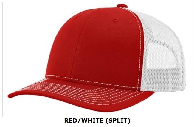 Richardson 112 Red White Patch Hat