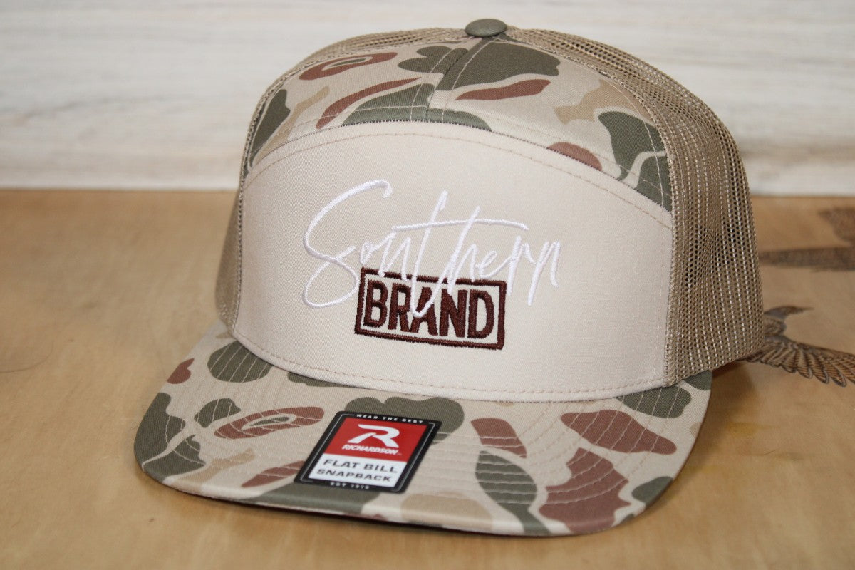 Southern Brand 7 Panel Duck Camo Embroidered Hats