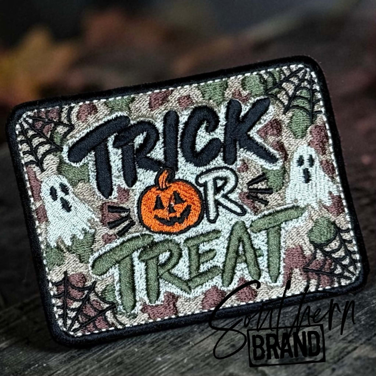 Trick or Treat Camo Hat Patch