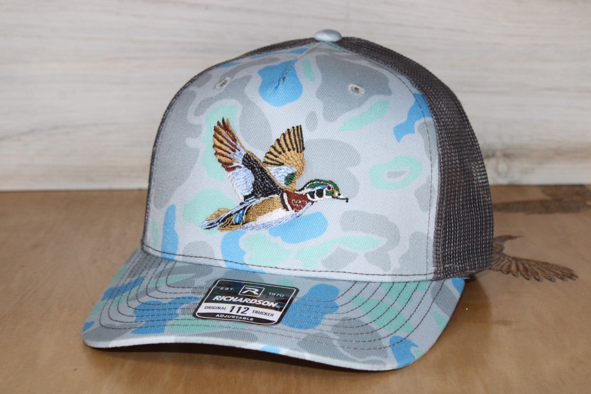 Wood Duck Embroidered Camo Hat Saltwater