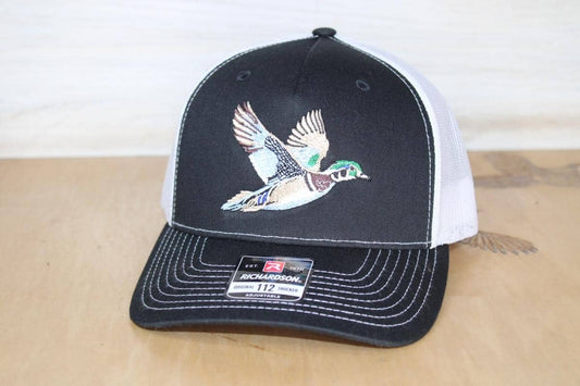 Wood Duck Embroidered Hat Navy