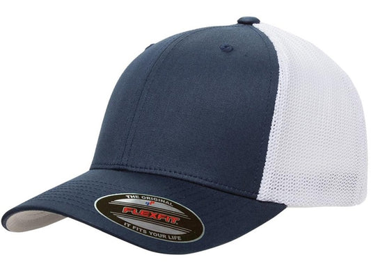 YP Flexfit 6511 Southern Brand Patch Hat Navy White