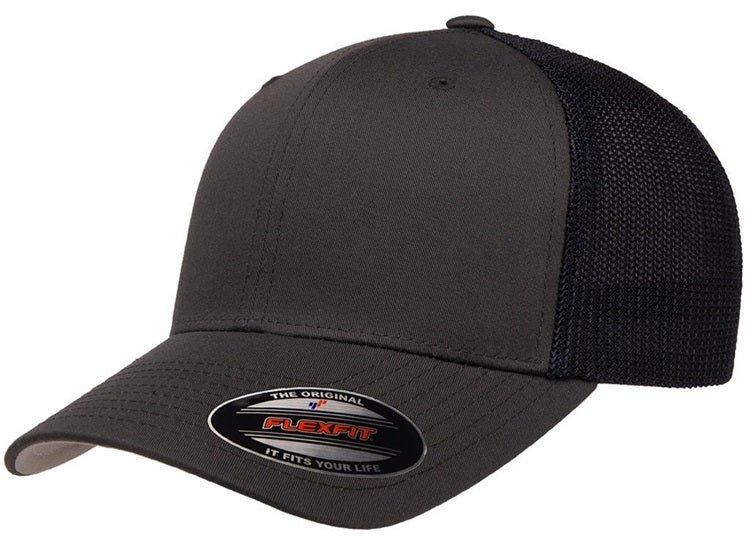 YP Flexfit 6511 Southern Brand Patch Hat Charcoal Navy
