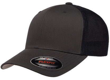 YP Flexfit 6511 Southern Brand Patch Hat Charcoal Navy