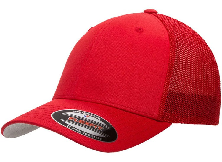 YP Flexfit 6511 Southern Brand Patch Hat Red
