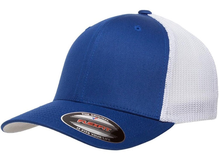 YP Flexfit 6511 Southern Brand Patch Hat Royal White