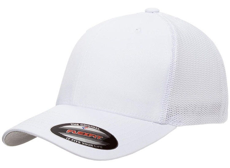 YP Flexfit 6511 Southern Brand Patch Hat White