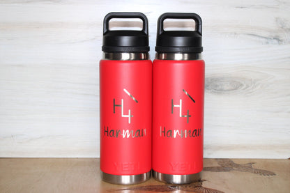 Yeti Custom 26oz Water Bottle Red