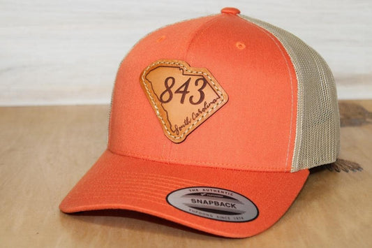 YP South Carolina 843 Leather Patch Hat